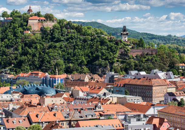     Scenérie města Graz 